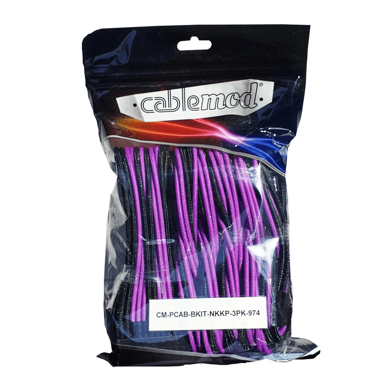 CableMod - ModMesh PRO Cable Extension Kit - 974 Edition - Black/Purple - كابل